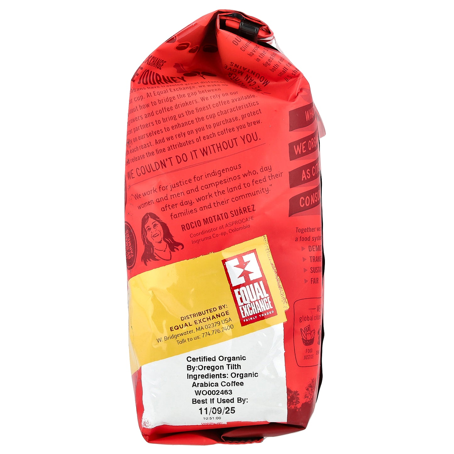 Equal Exchange, Organic Coffee, Whole Bean, Full City Roast, Decaffeinated, 12 oz (340 g)