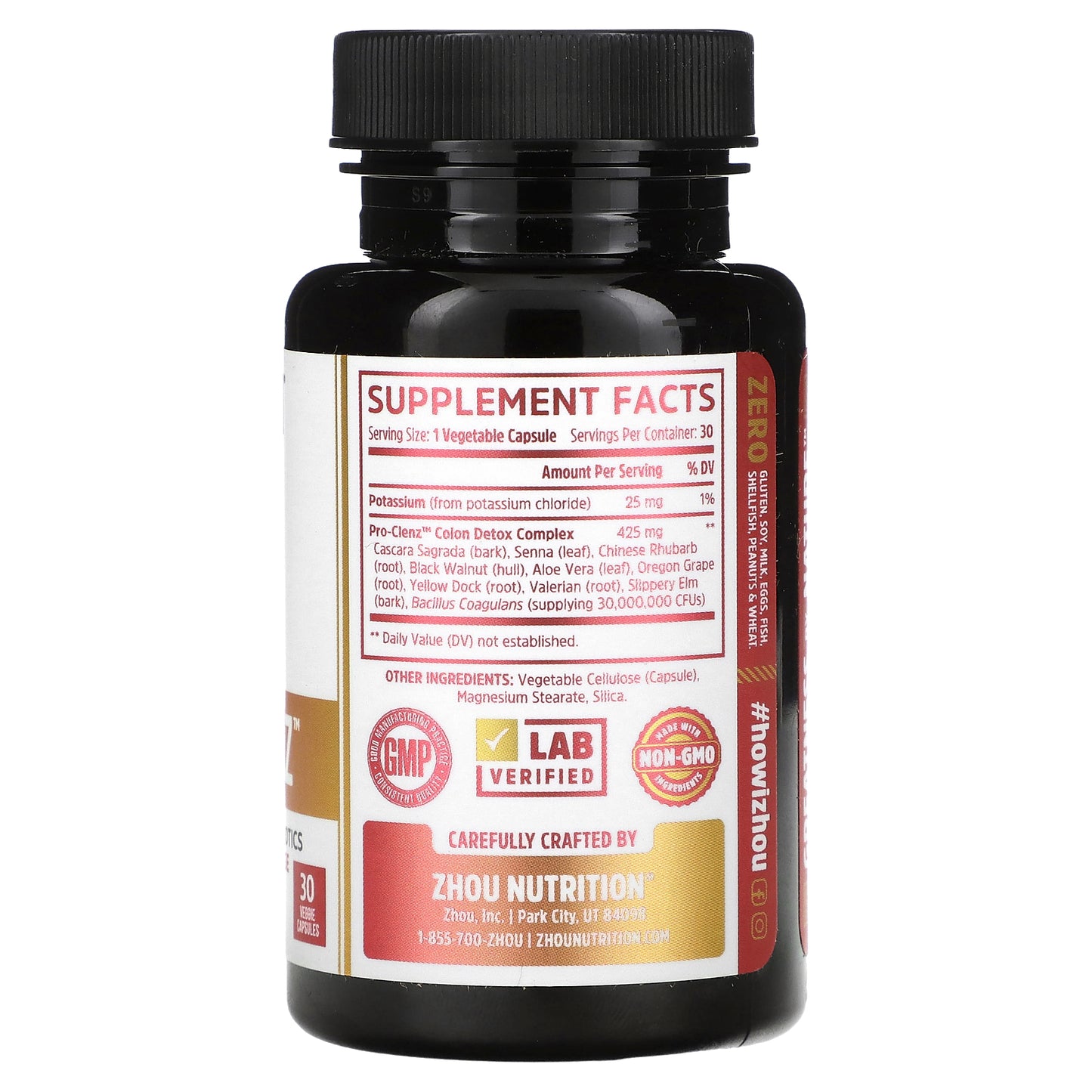 Zhou Nutrition, Pro-Clenz, Complete 7 Day Cleanse, 30 Veggie Capsules