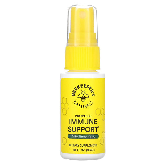 Beekeeper's Naturals, Propolis Immune Support, Daily Throat Spray, 1.06 fl oz (30 ml)