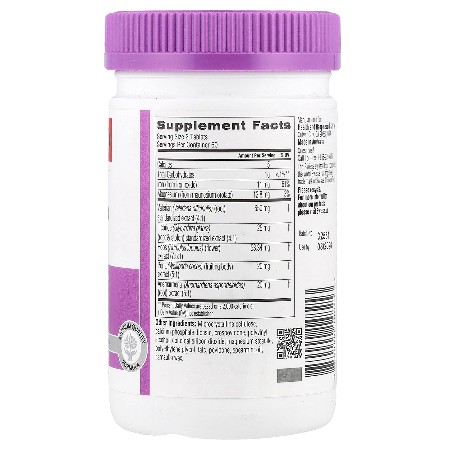 Swisse, Ultiboost®, Sleep, 120 Tablets