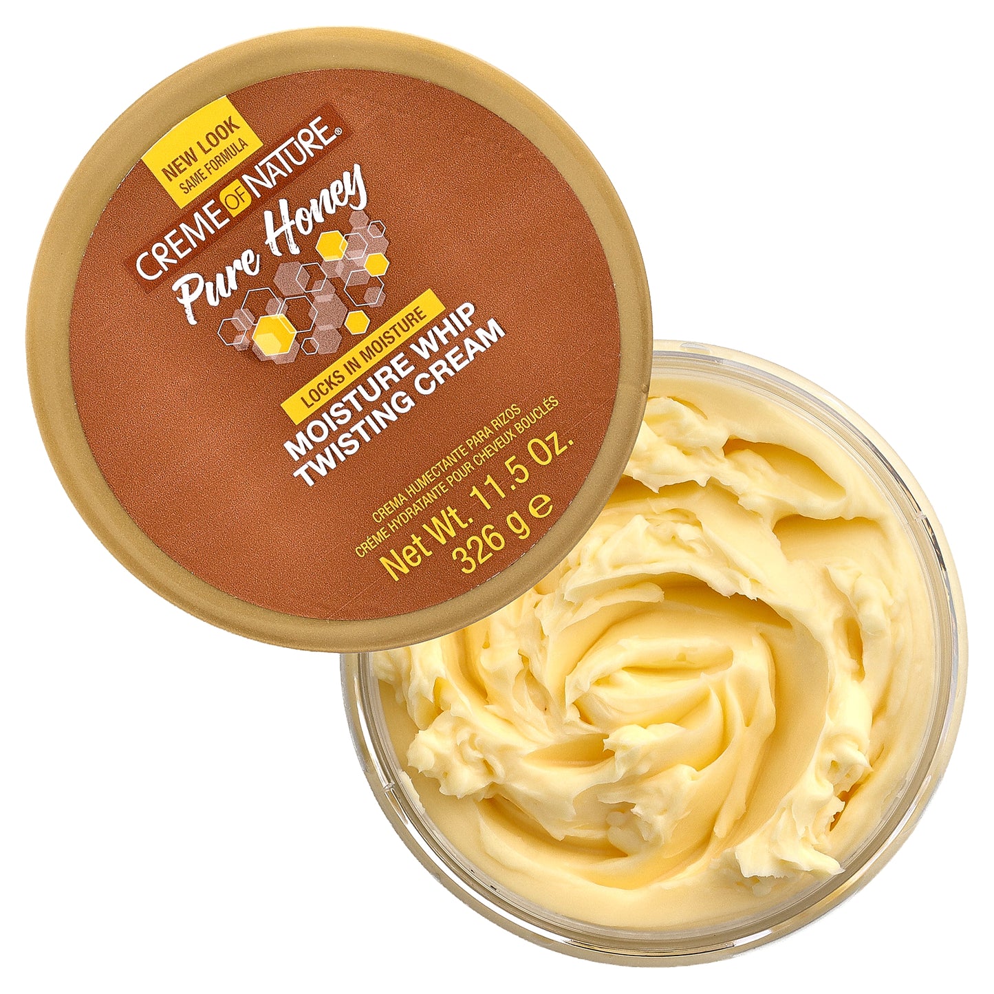 Creme Of Nature, Moisture Whip Twisting Cream, 100% Pure Honey, 11.5 oz (326 g)