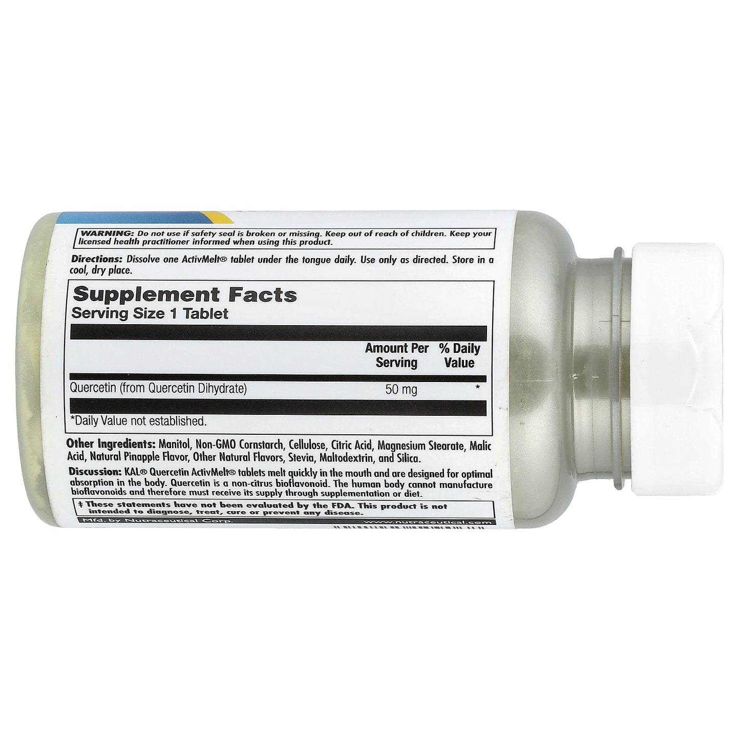 KAL, Quercetin, Pineapple, 50 mg, 90 Micro Tablets