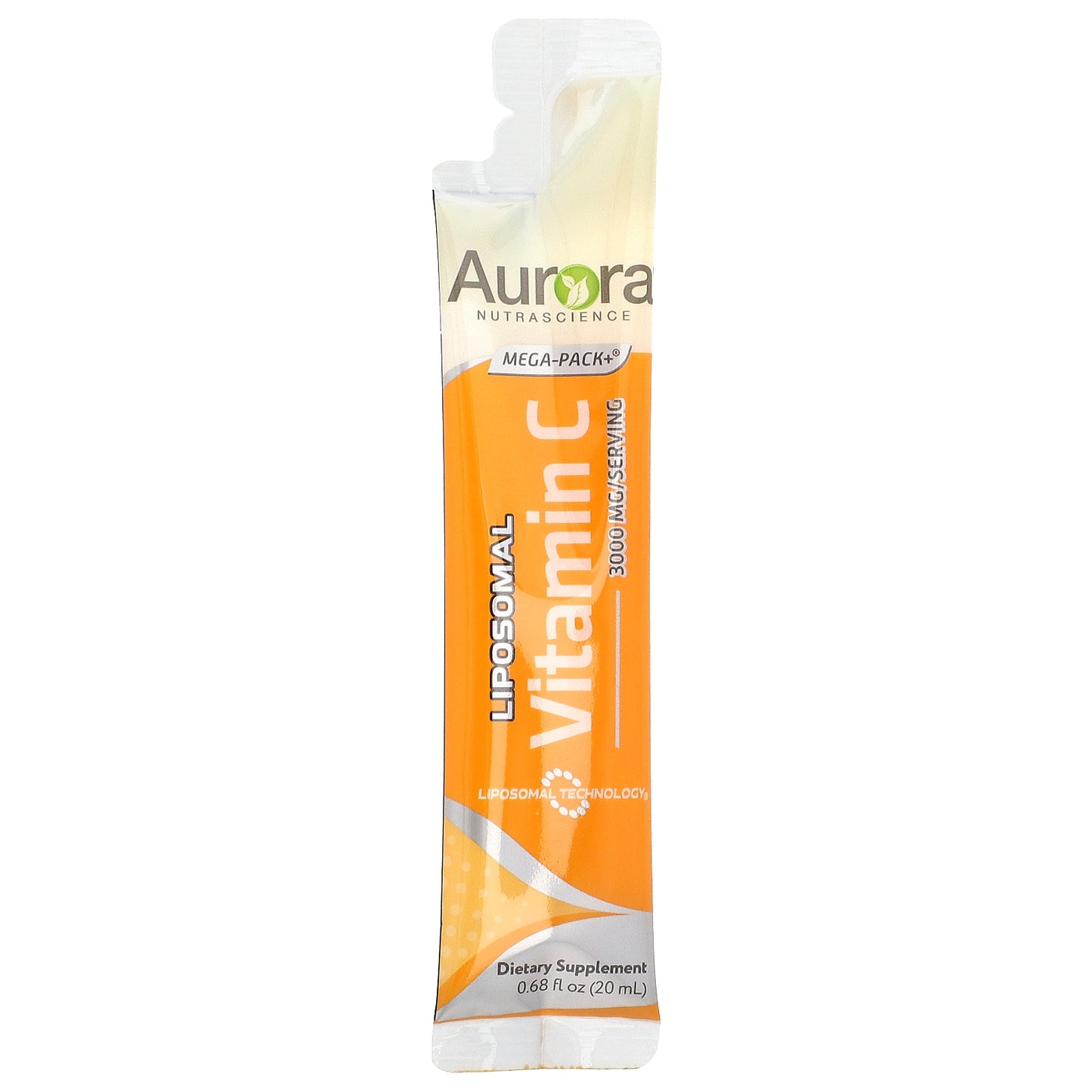 Aurora Nutrascience, Mega-Pack+®, Liposomal Vitamin C, 32 Packs, 0.68 fl oz (20 ml) Each