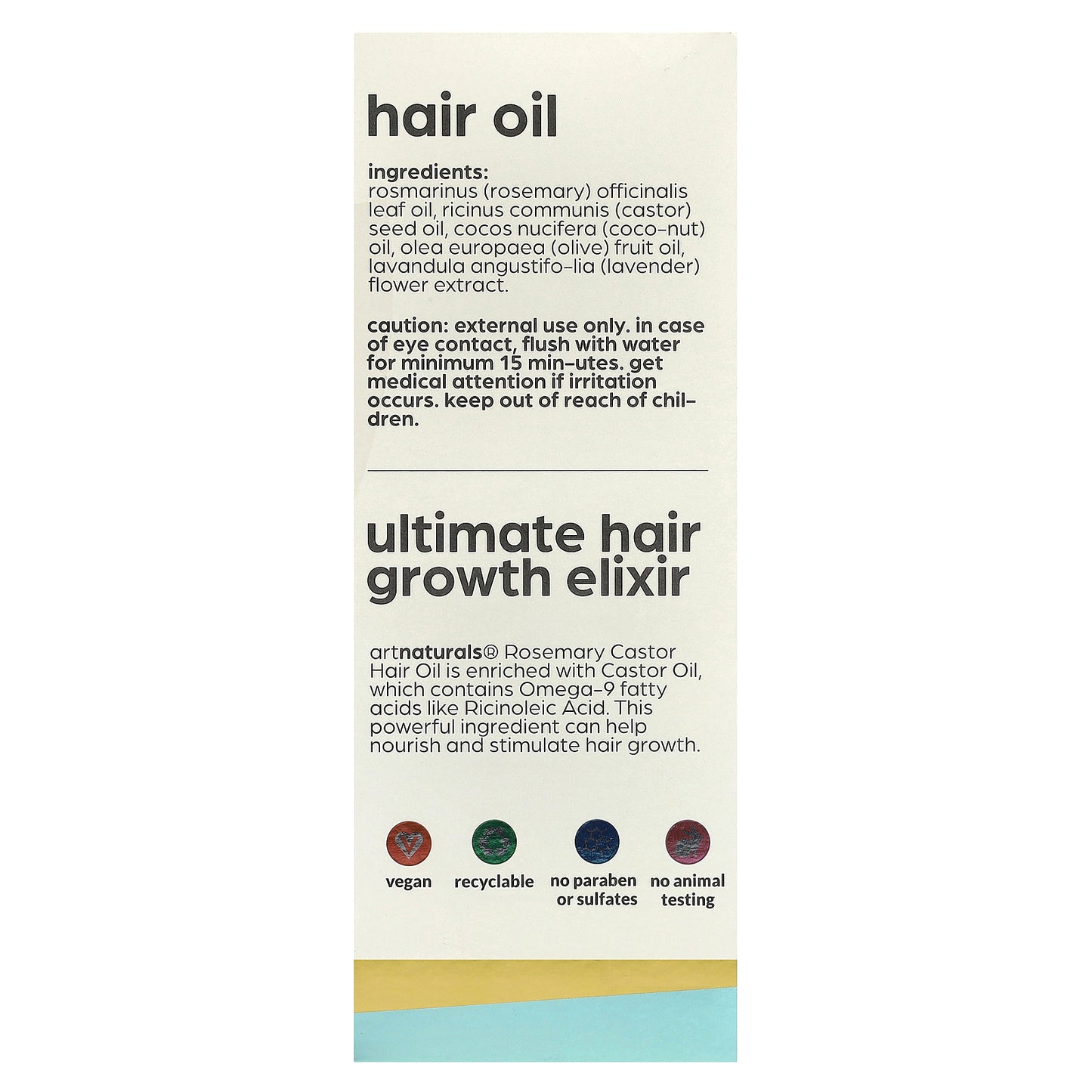 artnaturals, Hair Growth Kit, Rosemary + Castor Oil , 2 Piece Kit