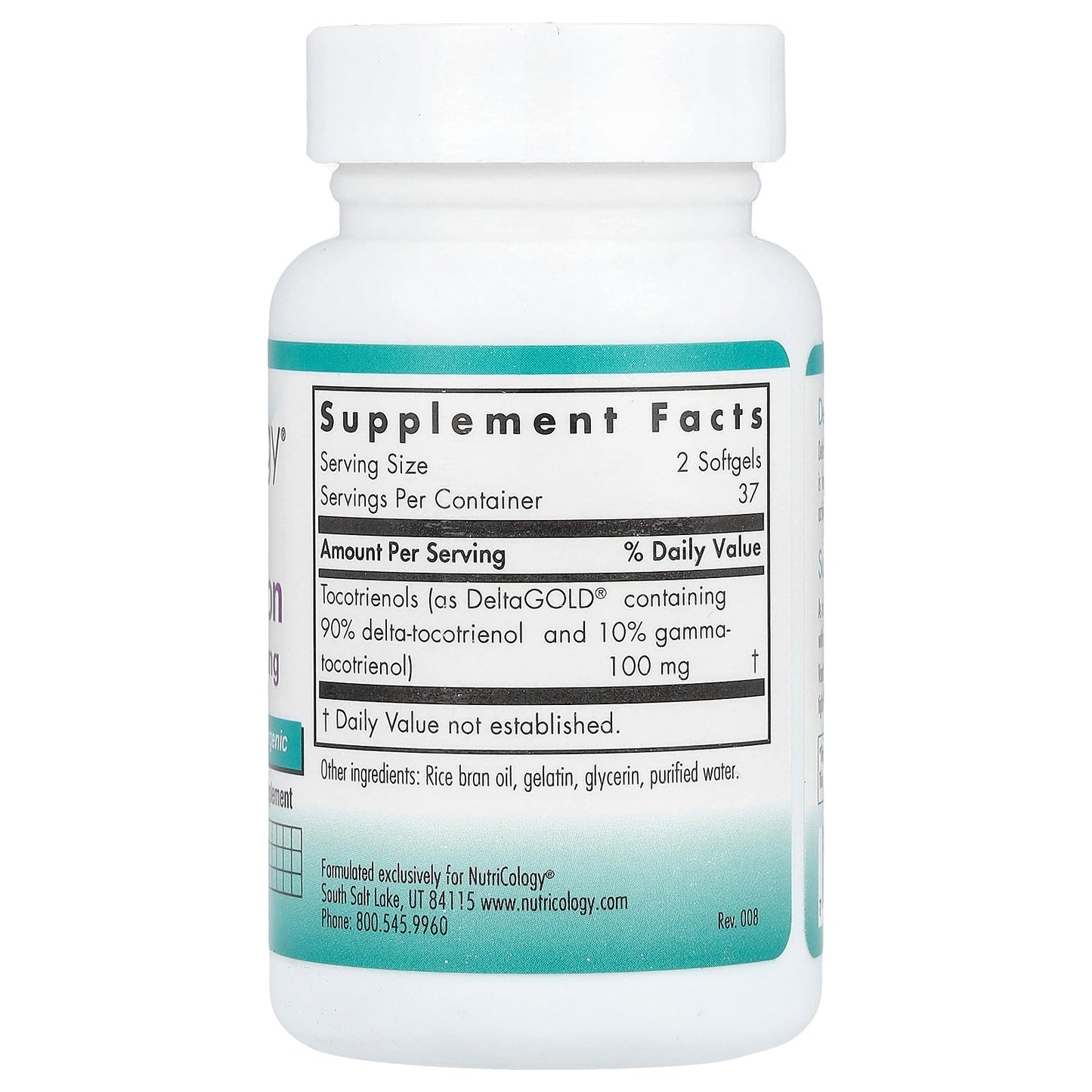 Nutricology, Delta-Fraction, Tocotrienols, 75 Softgels (50 mg per Softgel)