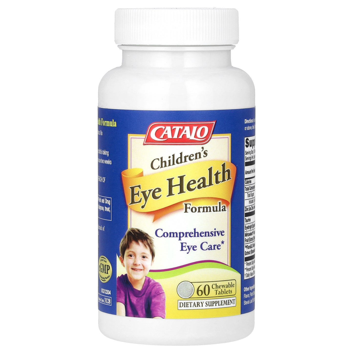 CATALO, Children's Eye Health Formula, Blueberry, 60 Chewable Tablets