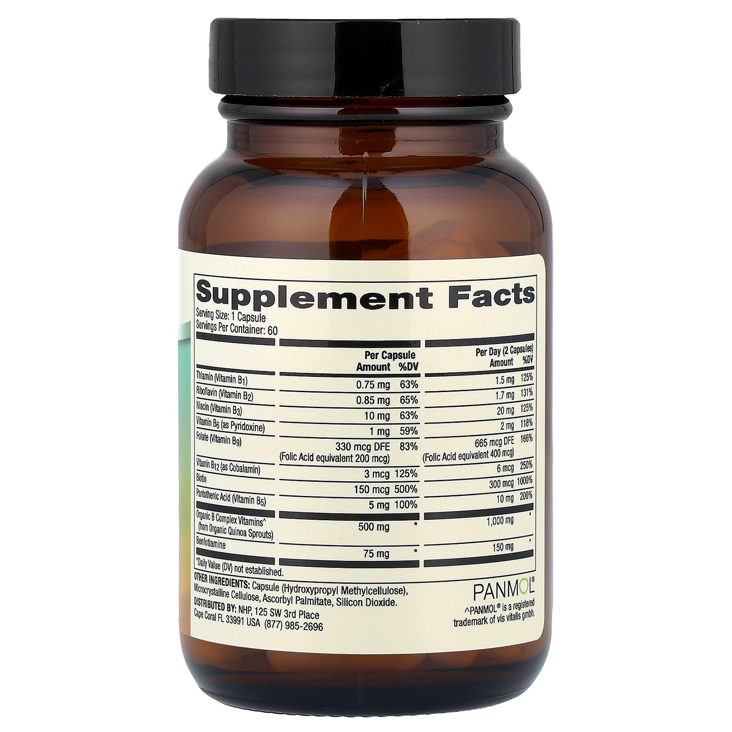 Dr. Mercola, Vitamin B Complex with Benfotiamine, 60 Capsules