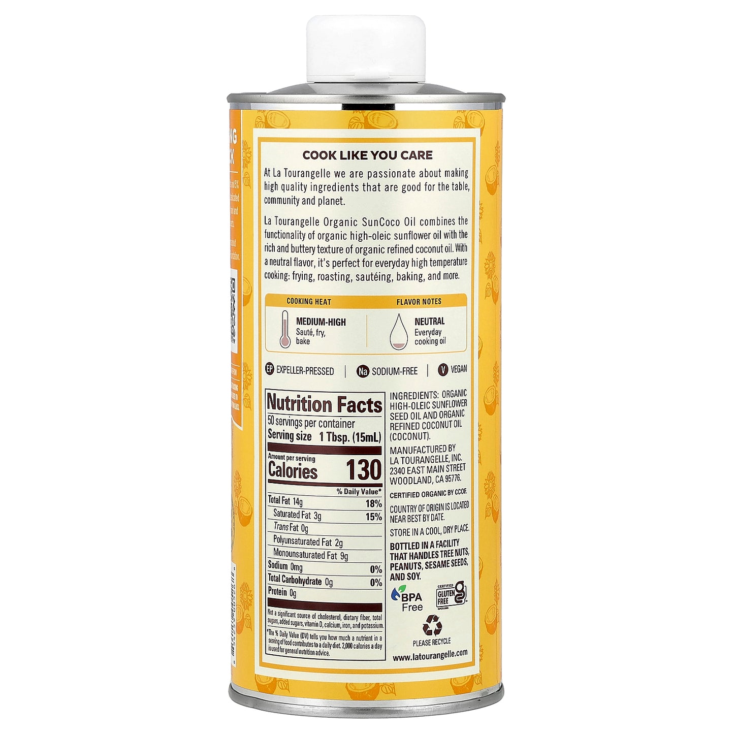 La Tourangelle, Organic SunCoco Oil, 25.4 fl oz (750 ml)