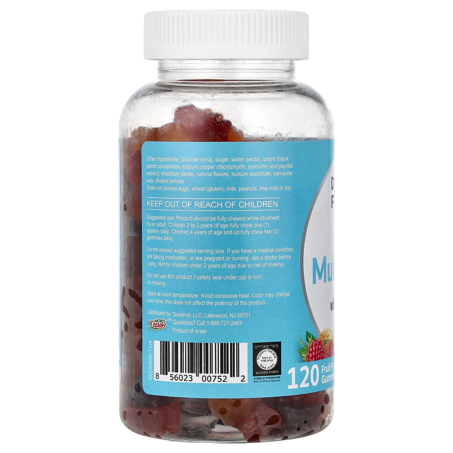 Doctor's Finest, Kids Multivitamin Gummies with Minerals, Fruit, 120 Gummies