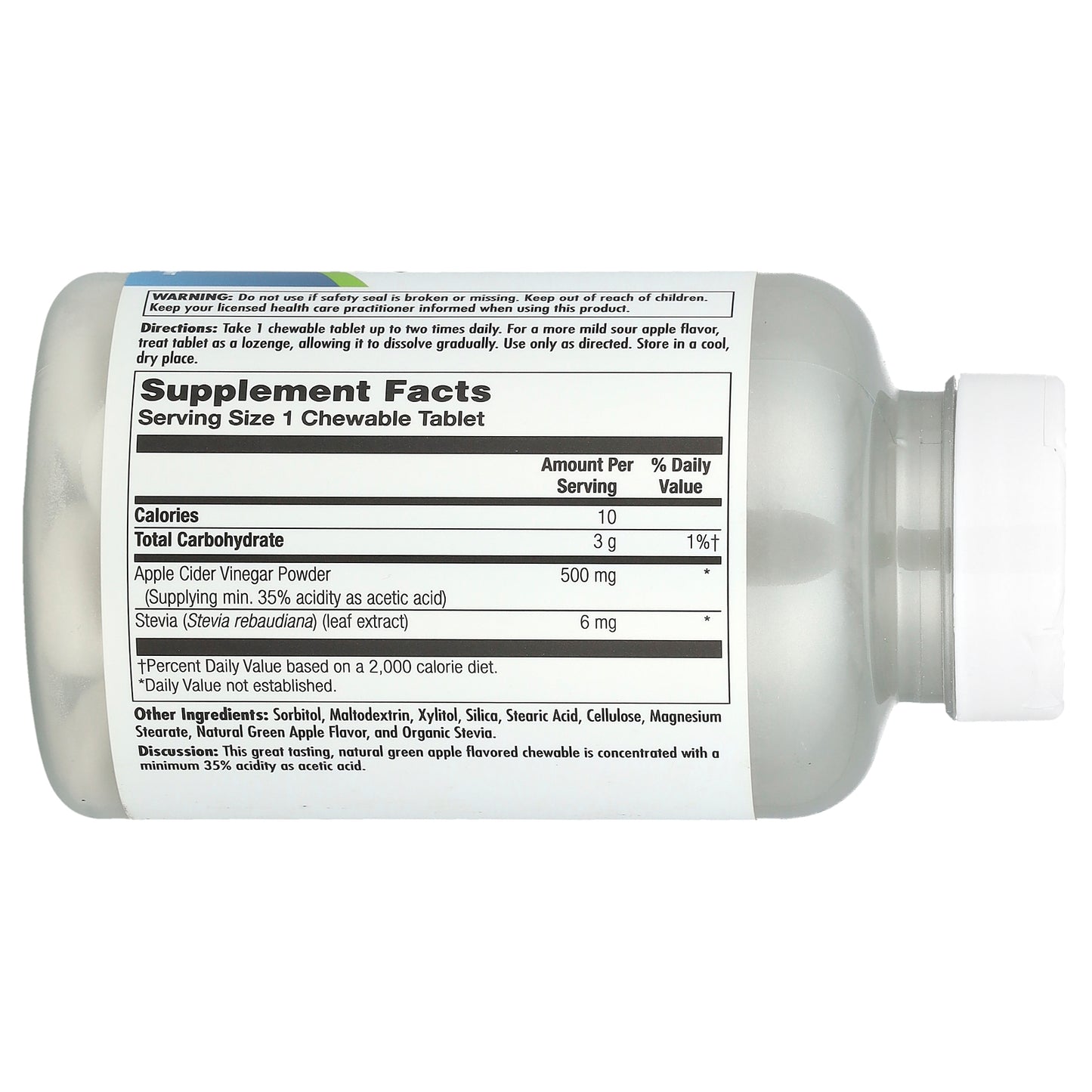 KAL, Apple Cider Vinegar, Green Apple, 500 mg, 60 Chewables