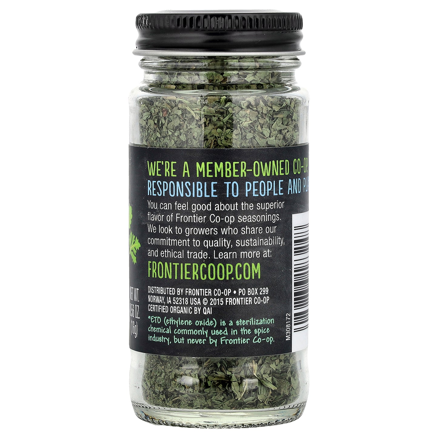 Frontier Co-op, Organic Cilantro Leaf, 0.56 oz (16 g)