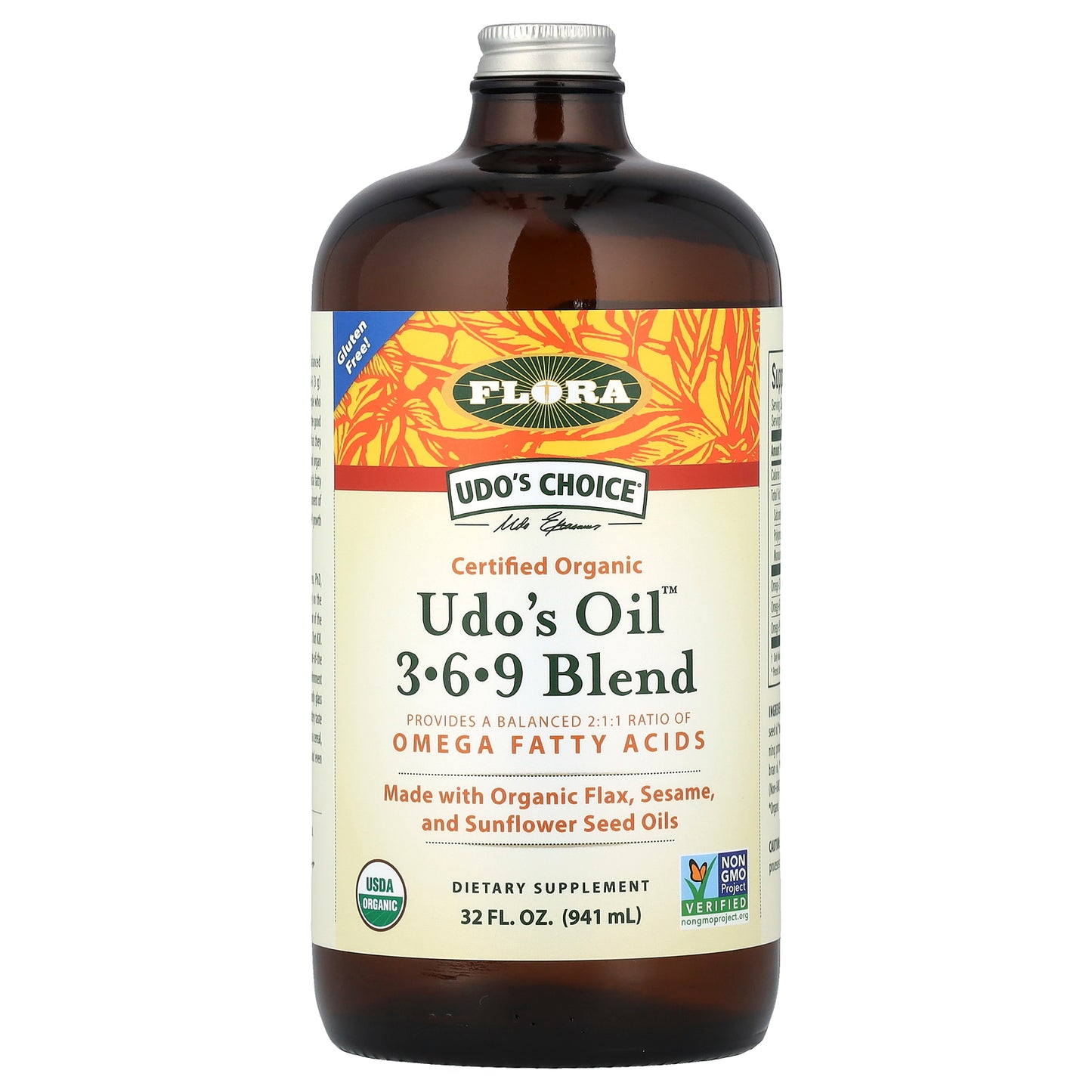 Flora, Udo's Choice®, Udo's Oil™ 3-6-9 Blend, 32 fl oz (941 ml)