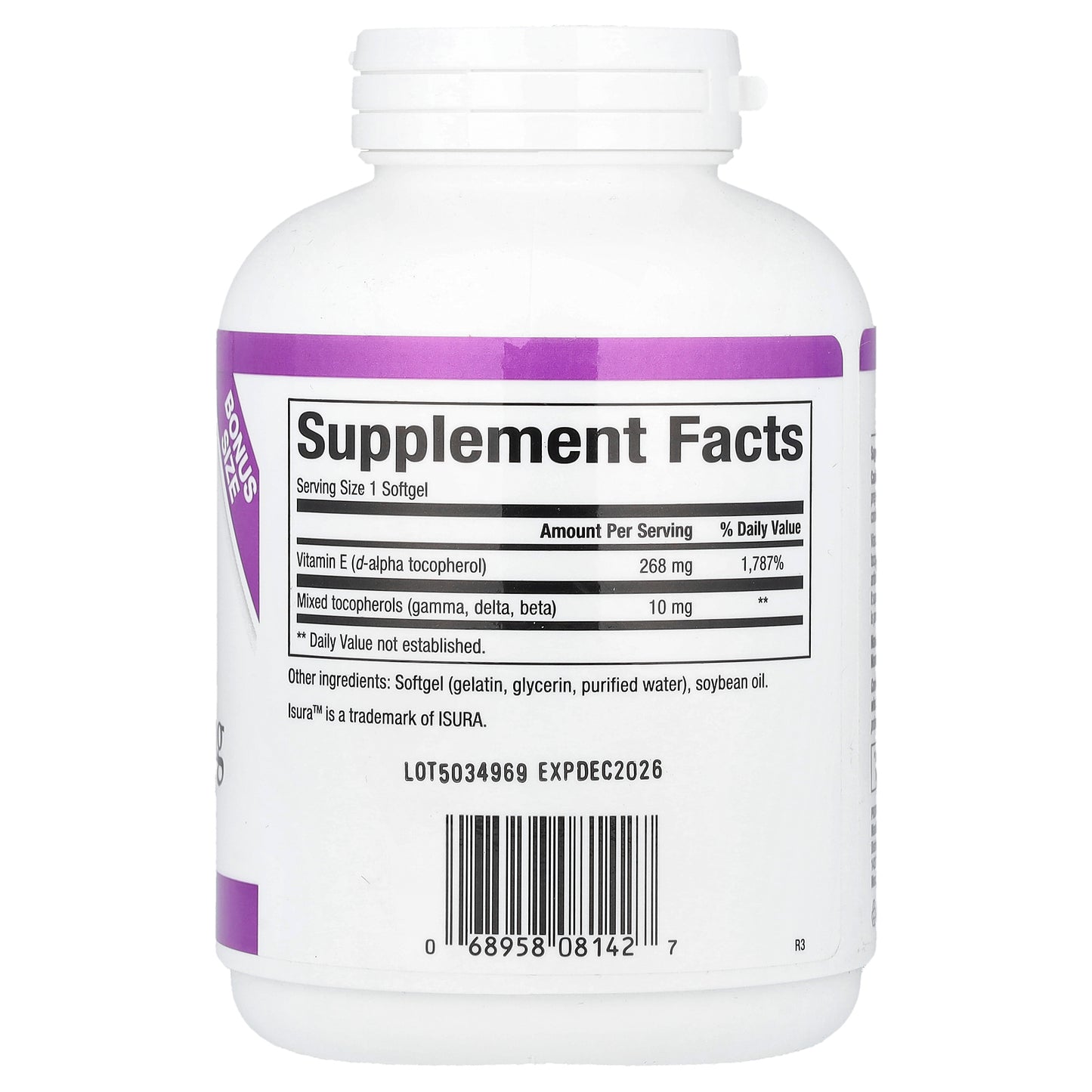 Natural Factors, Mixed Vitamin E, 268 mg (400 IU), 240 Softgels