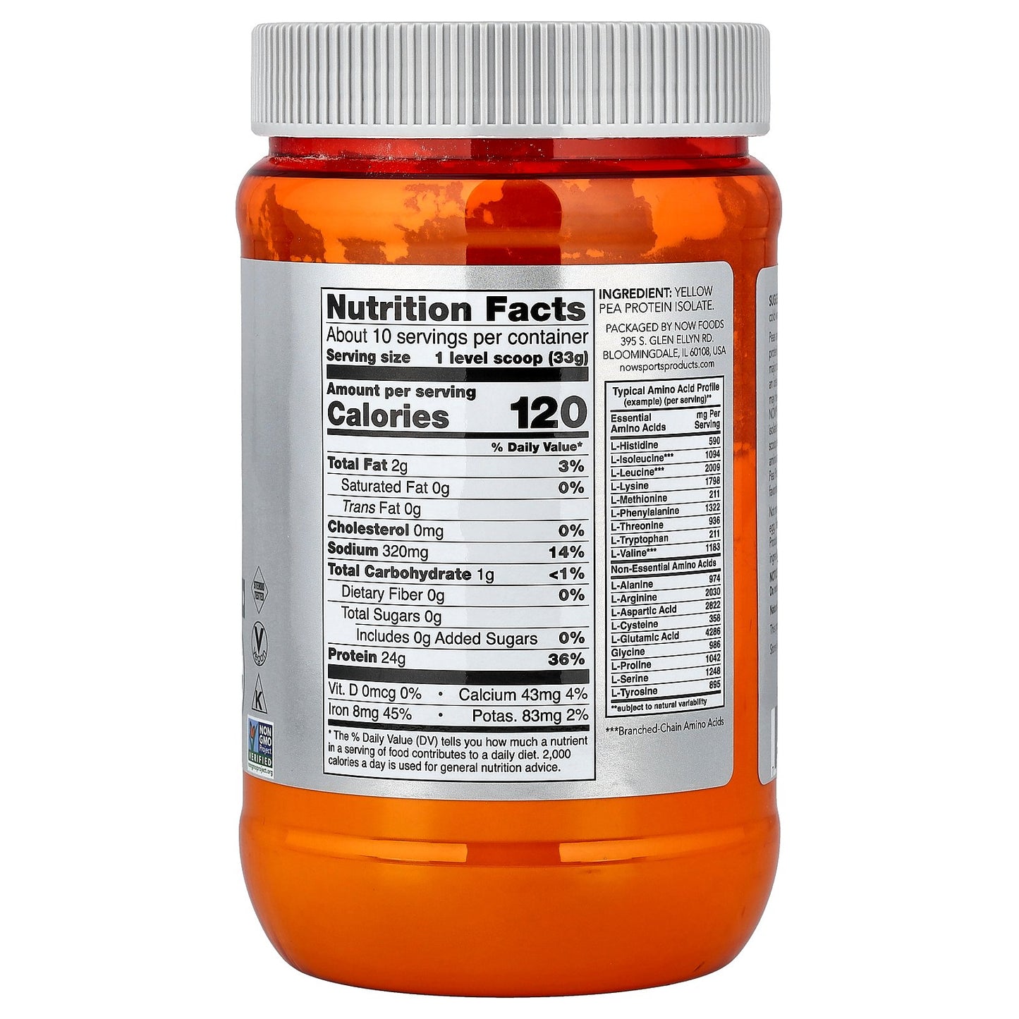 NOW Foods, Sports, Pea Protein, Unflavored, 12 oz (340 g)