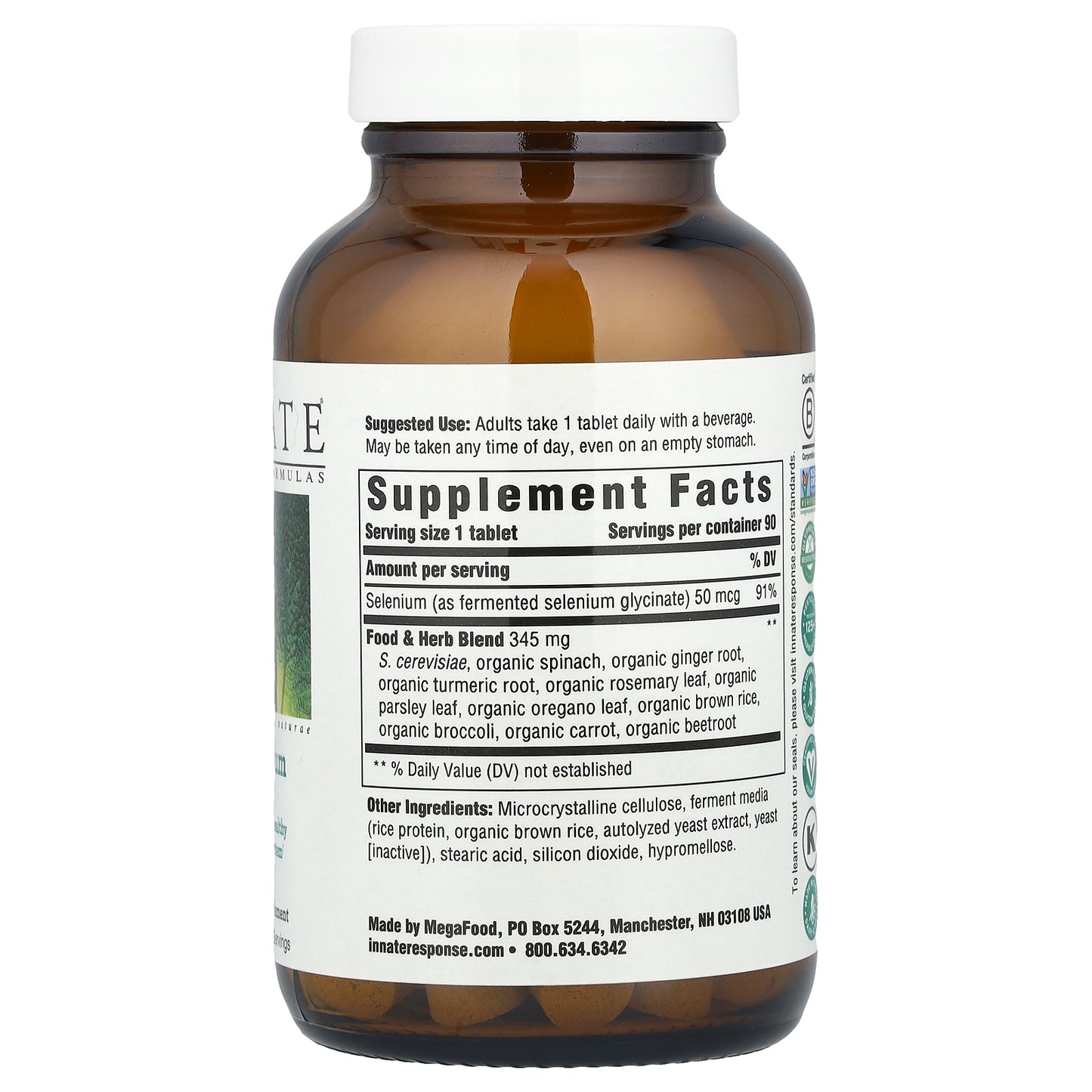 Innate Response Formulas, Selenium, 90 Tablets