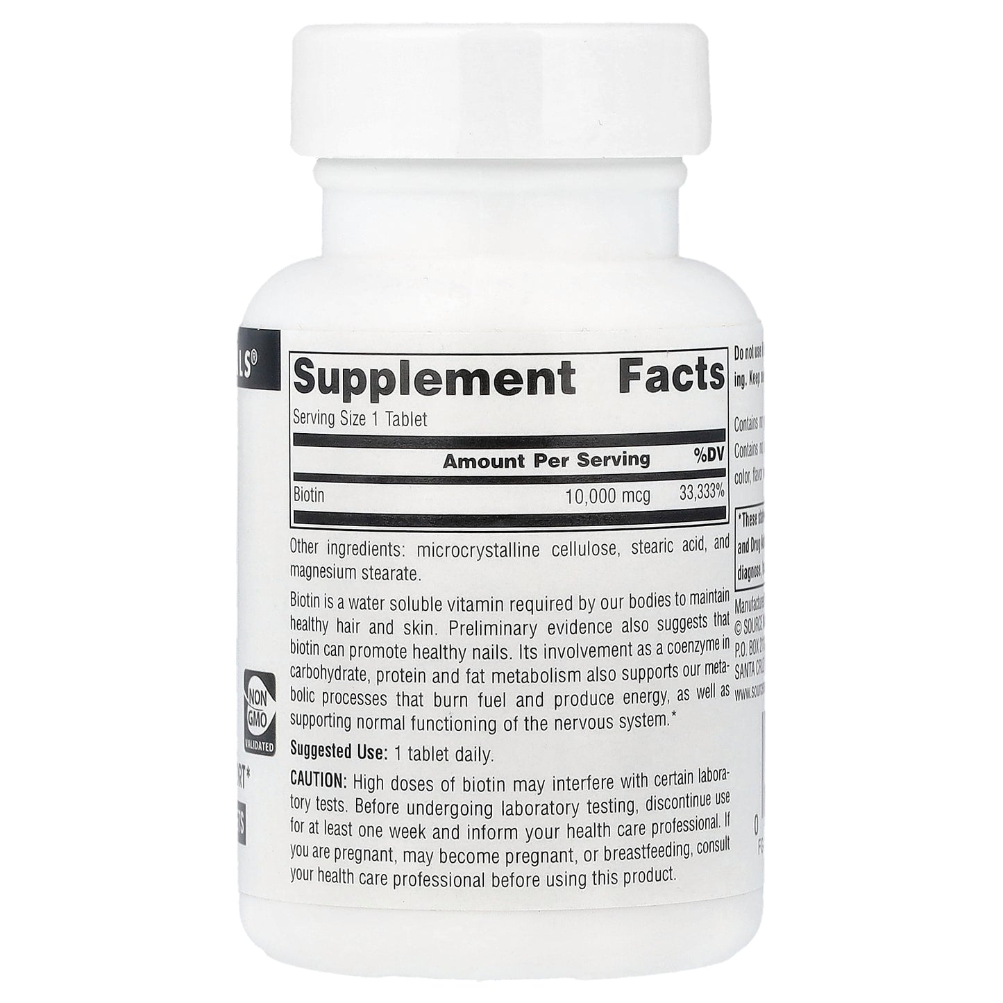 Source Naturals, Biotin, 10,000 mcg, 120 Tablets