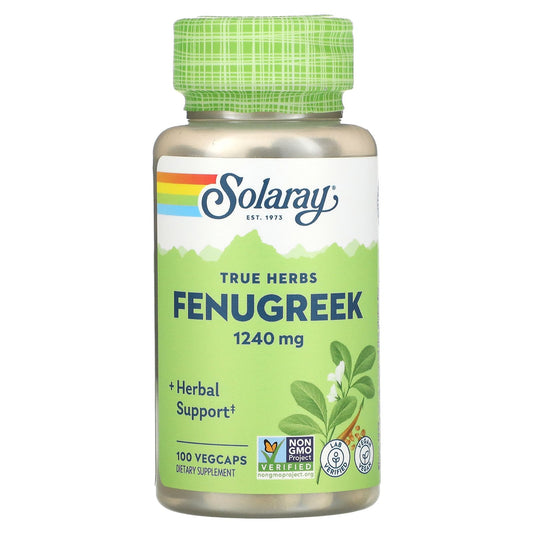 Solaray, Fenugreek, 1,240 mg, 100 VegCaps (620 mg per Capsule)