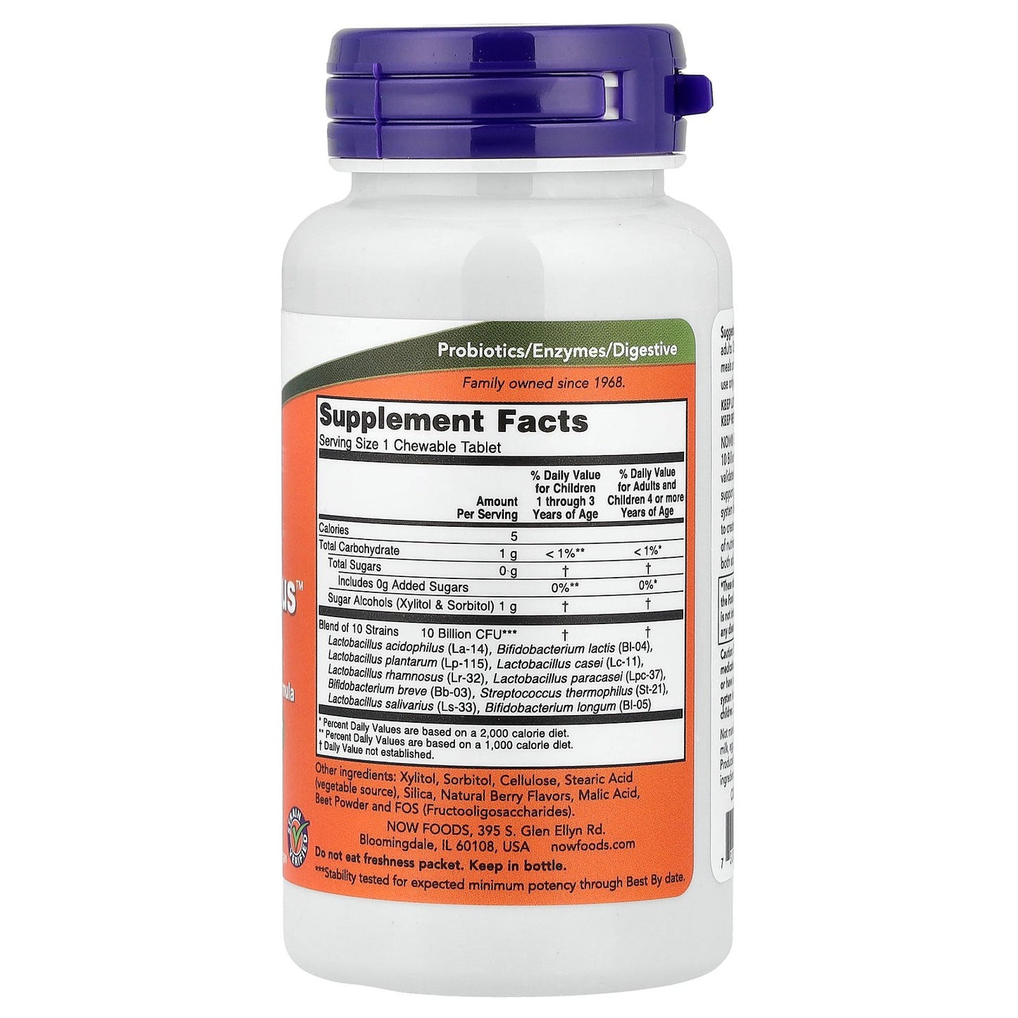 NOW Foods, Berry Dophilus™, 50 Chewables