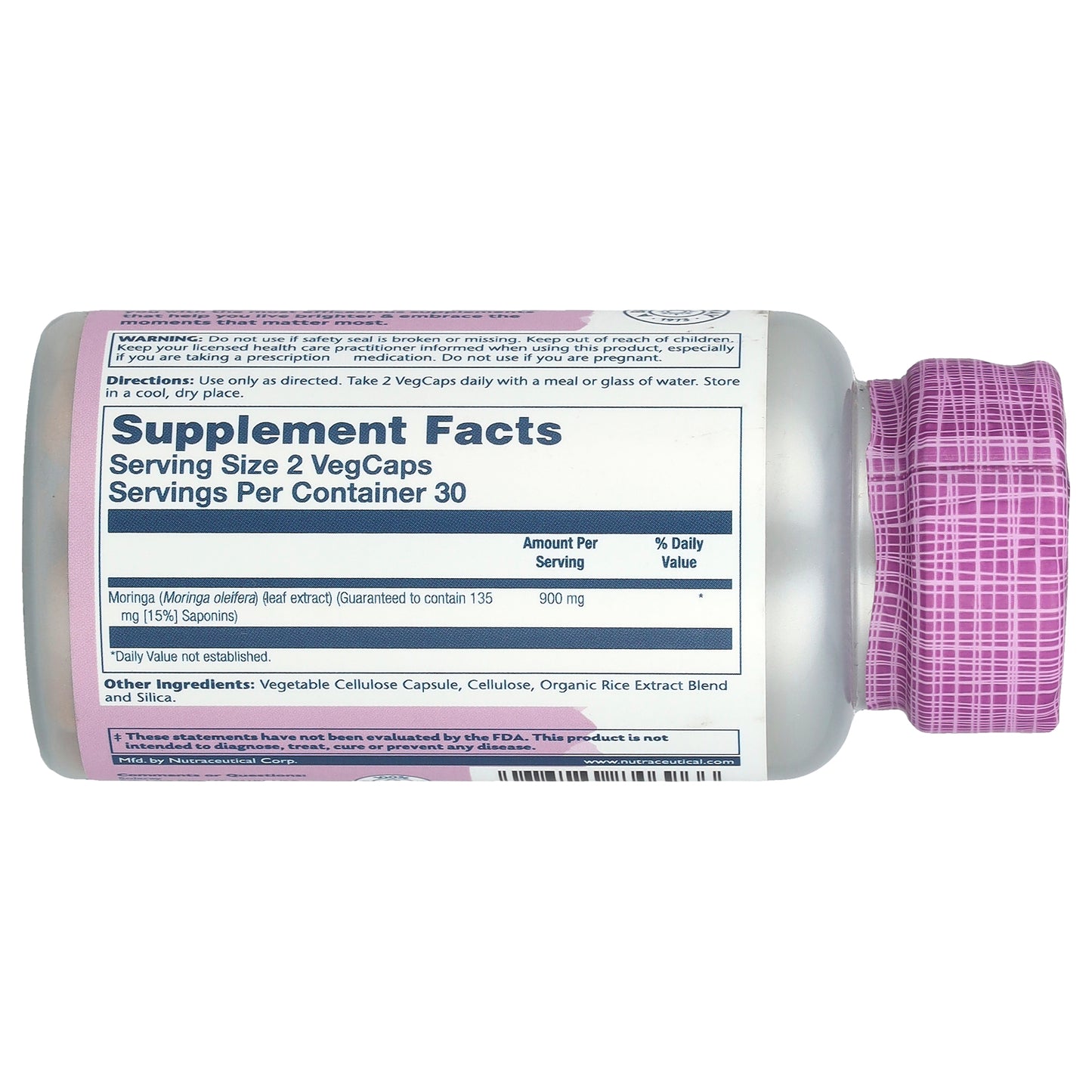 Solaray, Moringa, 60 Vegcaps (450 mg per Capsule)