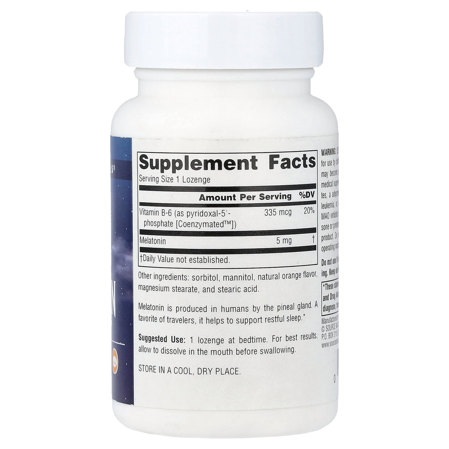 Source Naturals, Sleep Science®, Melatonin, Orange, 200 Lozenges