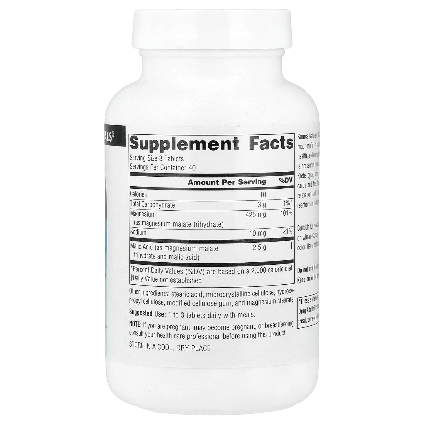 Source Naturals, Malic Acid, 120 Tablets