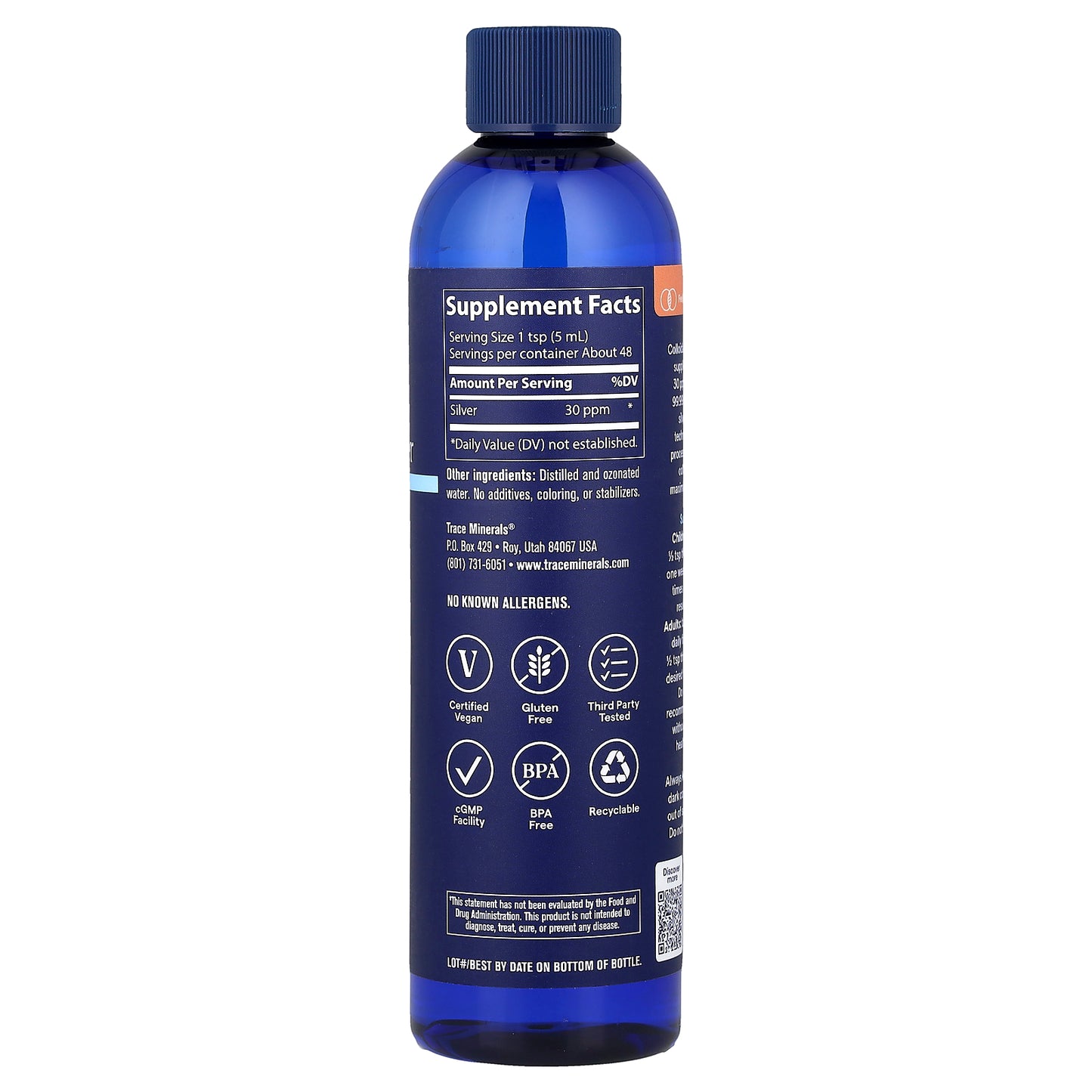 Trace, Colloidal Silver, 8 fl oz (237 ml)