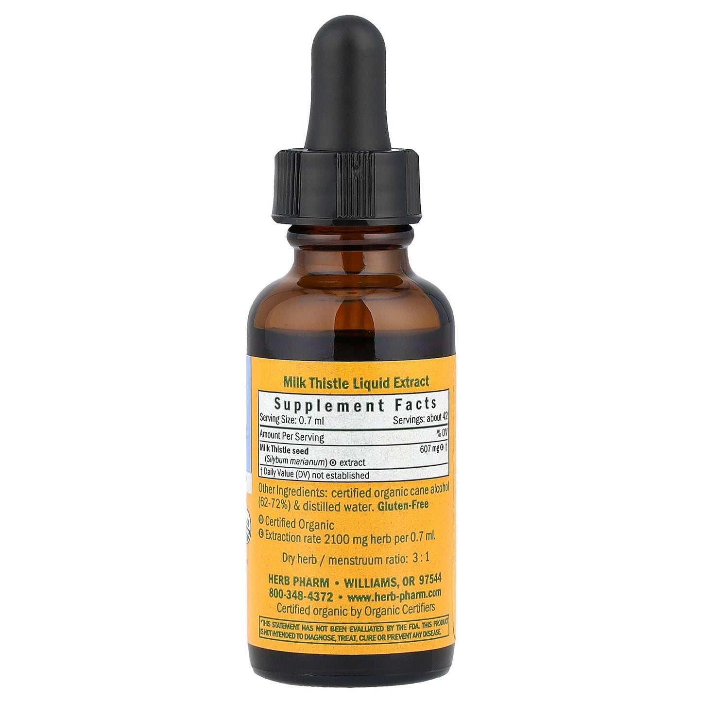 Herb Pharm, Milk Thistle, 1 fl oz (30 ml)