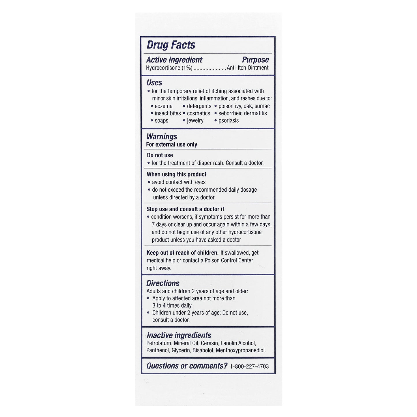 Aquaphor, Itch Relief Ointment, Maximum Strength, Fragrance Free, 2 oz (56 g)