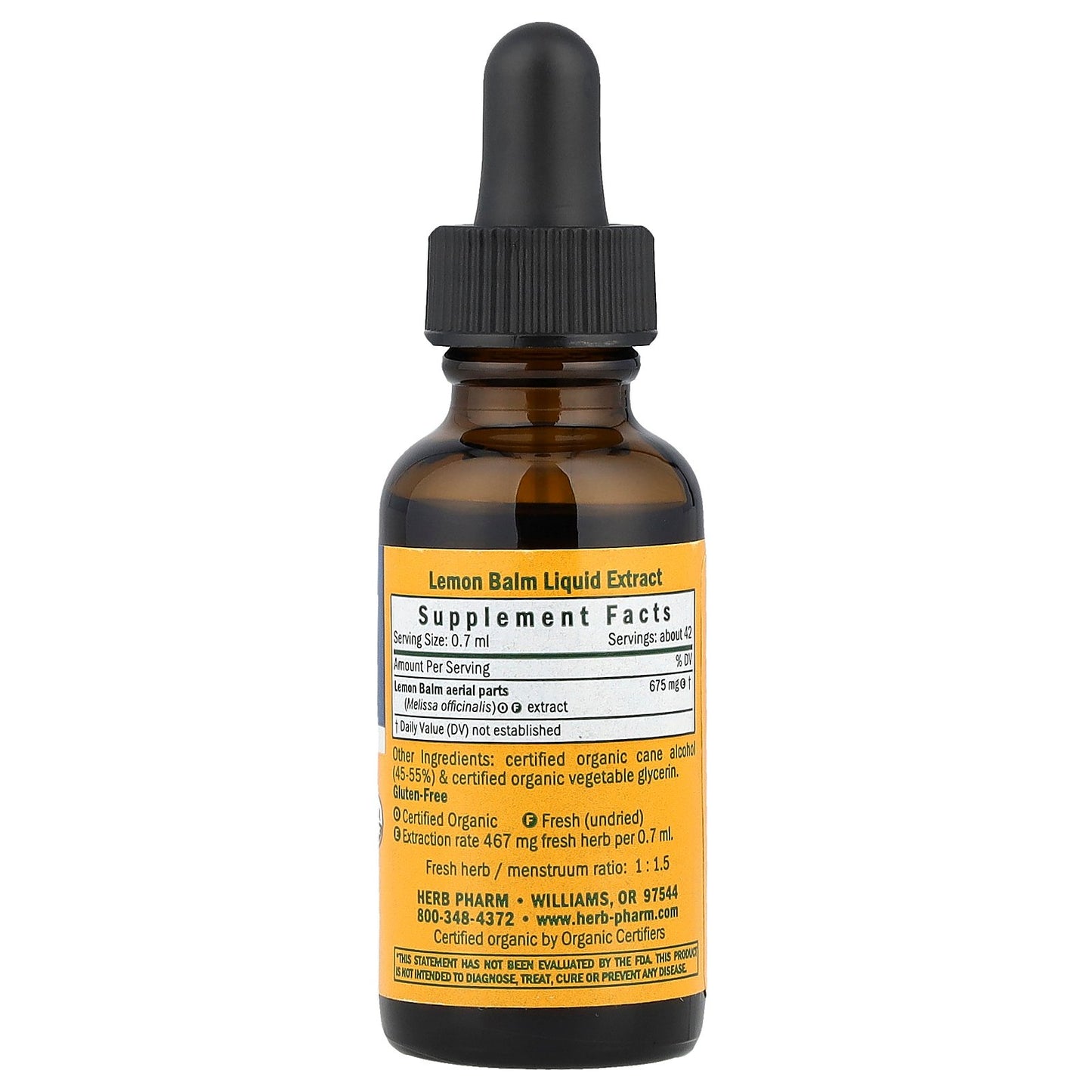Herb Pharm, Lemon Balm, 1 fl oz (30 ml)