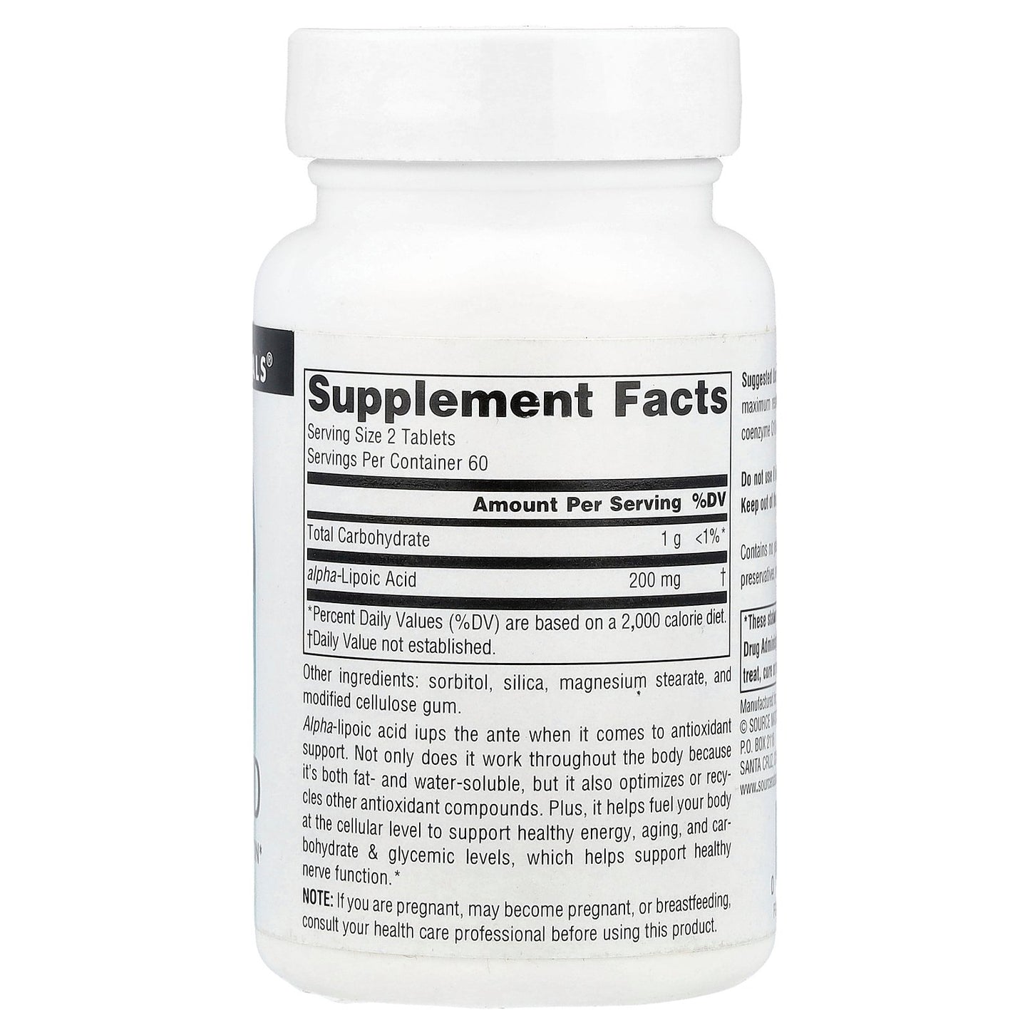 Source Naturals, Alpha Lipoic Acid, 100 mg, 120 Tablets