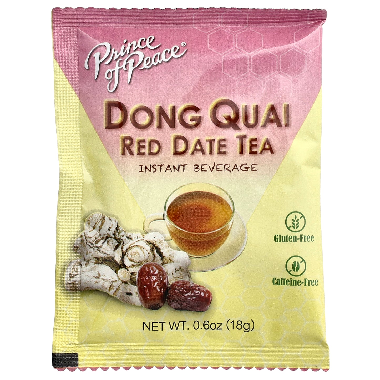 Prince of Peace, Dong Quai Red Date Tea, Caffeine Free, 10 Sachets, 6.3 oz (180 g)