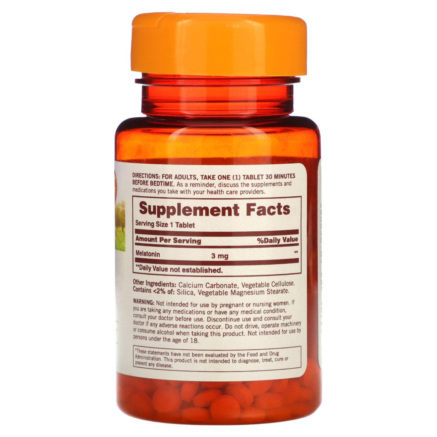 Sundown Naturals, Melatonin, 3 mg, 120 Tablets