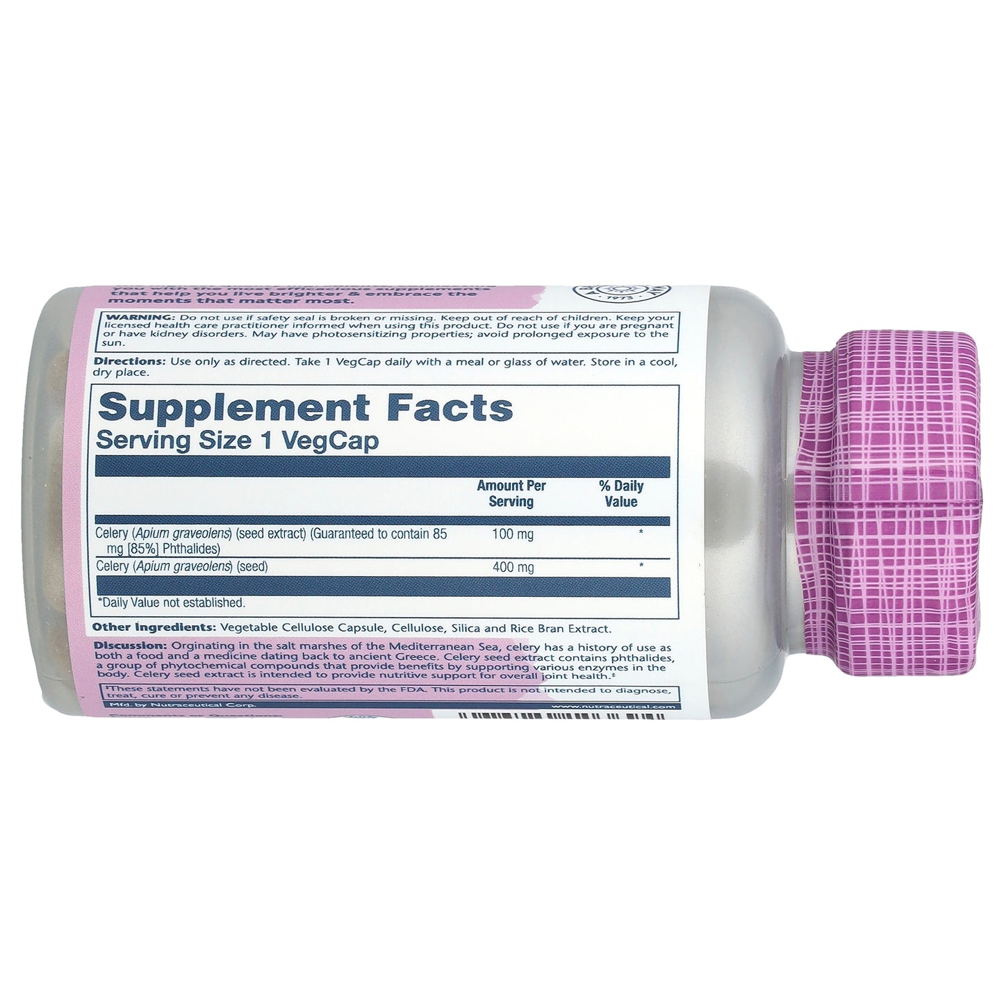 Solaray, Vital Extracts, Celery Seed, 30 VegCaps