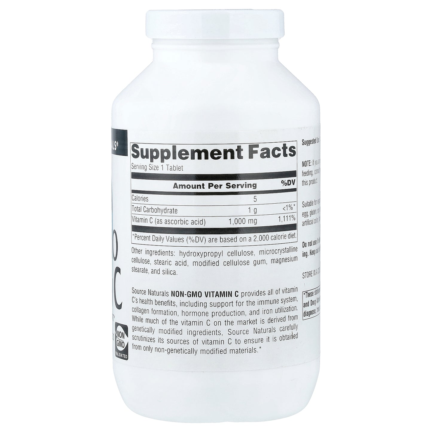 Source Naturals, Non-GMO Vitamin C, 1,000 mg, 240 Tablets