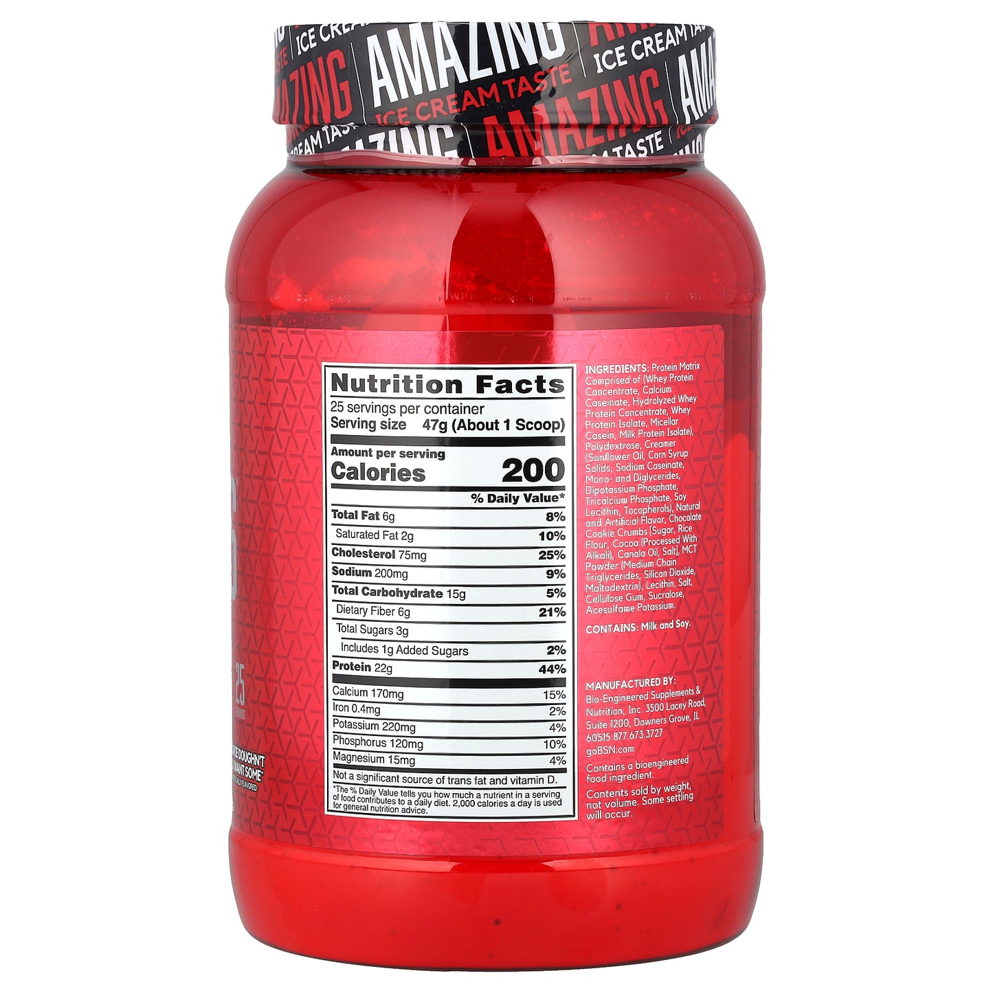 BSN, Syntha-6®, Protein Powder, Cold Stone Creamery, Cookie Doughn't You Want Some™, 2.59 lb (1.17 kg)
