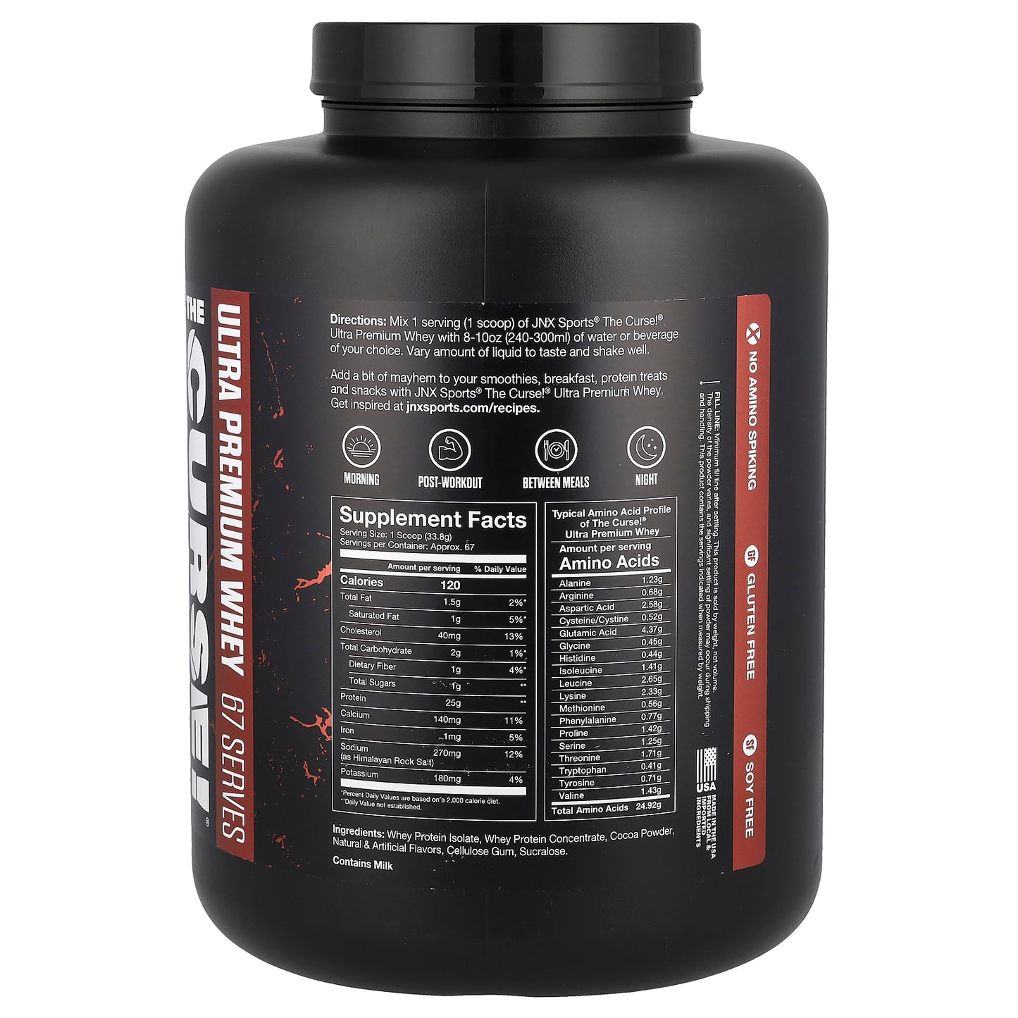 JNX Sports, The Curse!®, Ultra Premium Whey, Double Chocolate, 5 lb (2.27 kg)