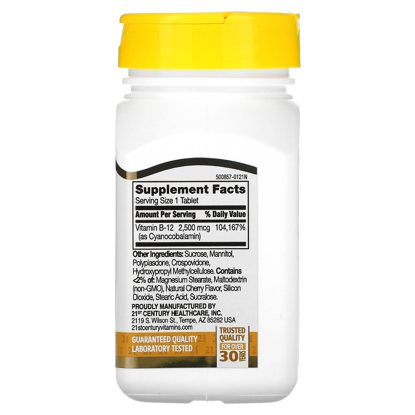 21st Century, Vitamin B-12, Cherry, 2,500 mcg, 110 Sublingual Tablets