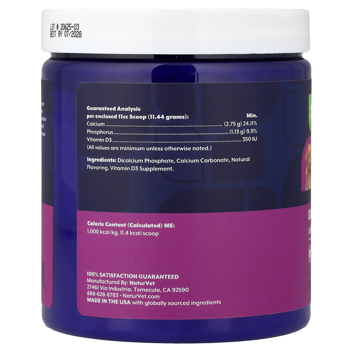 NaturVet, Daily Bone Support, Hip & Joint, For Dogs, 1 lb (453 g)