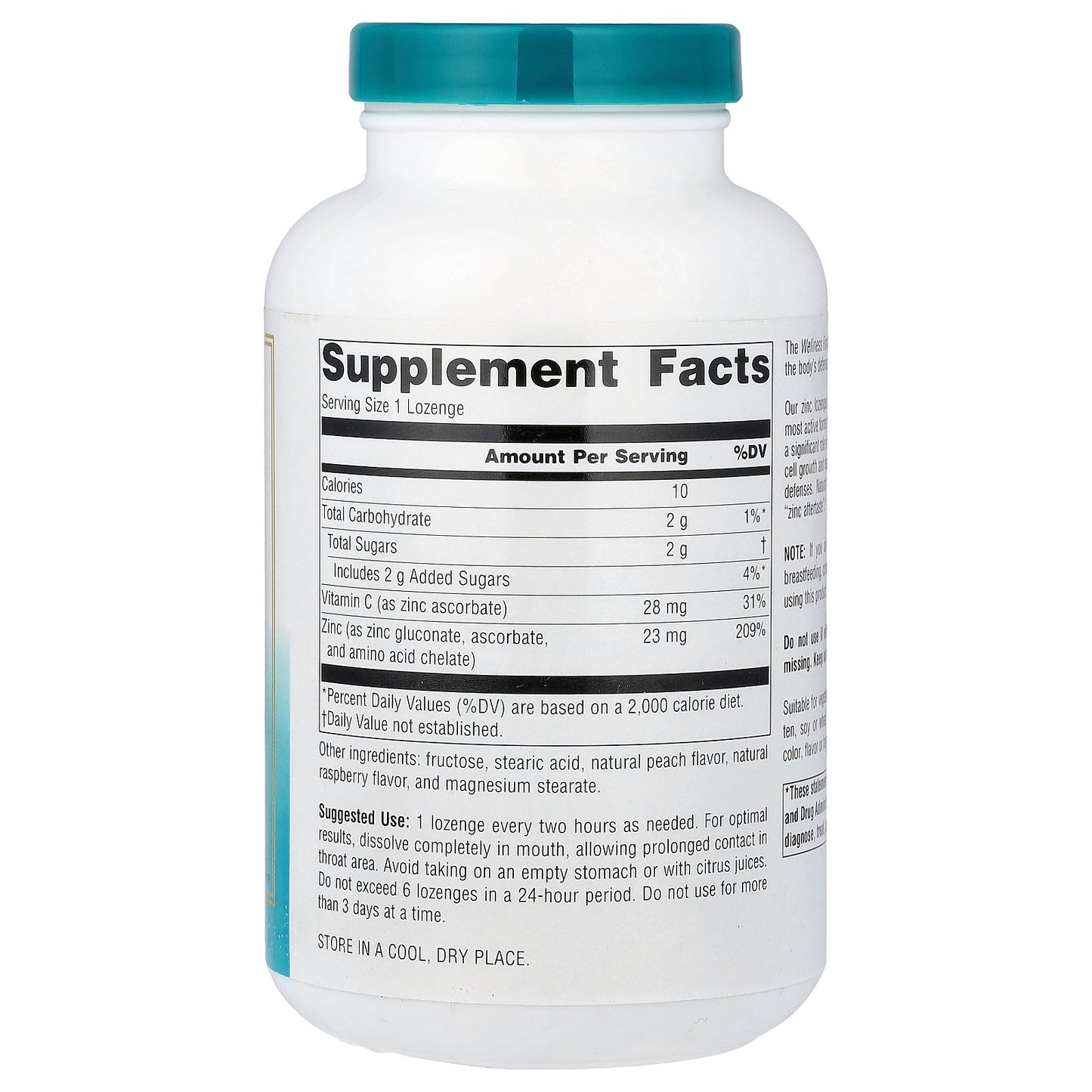 Source Naturals, Wellness Zinc Lozenges™, Peach-Raspberry, 120 Lozenges