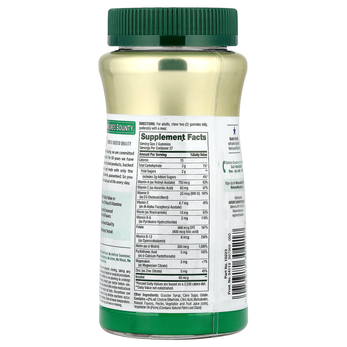 Nature's Bounty, Adult Multivitamin Gummies, Orange, Cherry & Grape, 75 Gummies