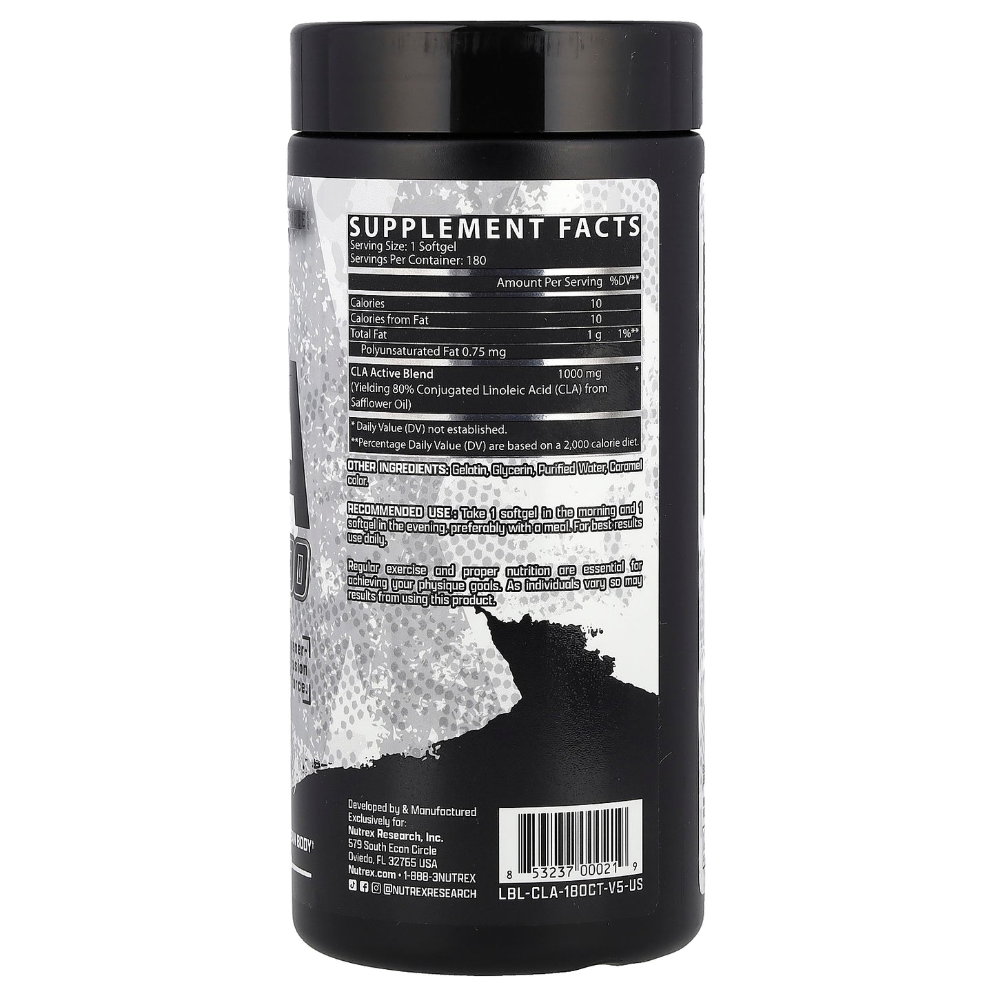 Nutrex Research, CLA 1000, 1,000 mg, 180 Softgels