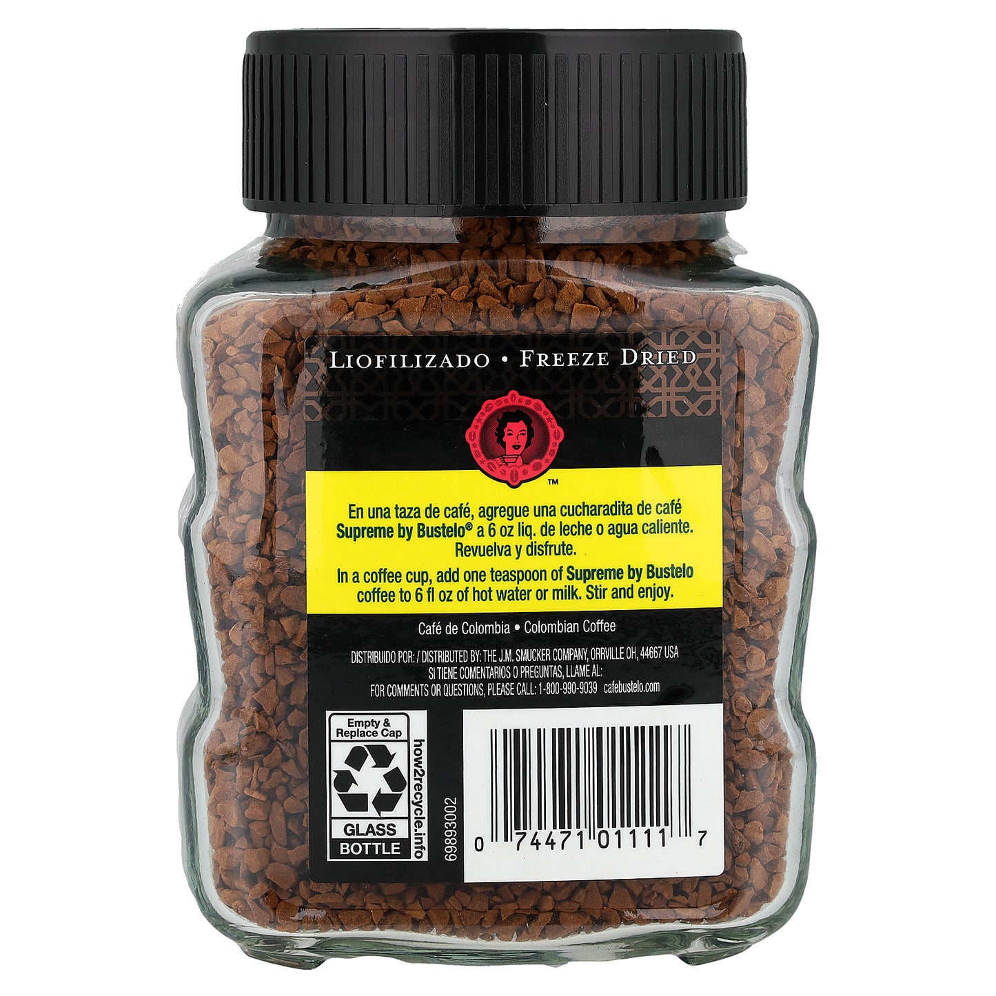 Café Bustelo, Supreme by Bustelo™ Freeze Dried Instant Coffee, 3.52 oz (100 g)