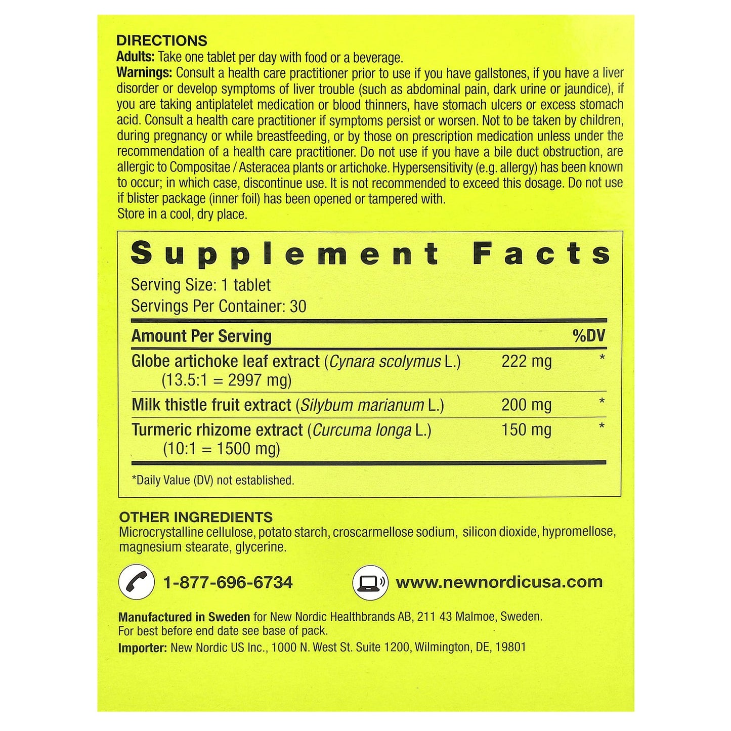 New Nordic, Active Liver™, 30 Tablets