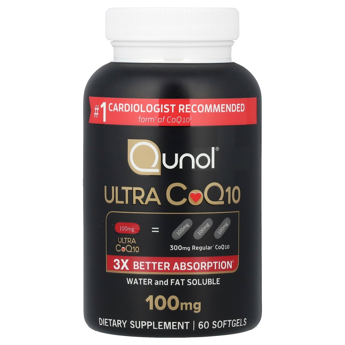 Qunol, Ultra CoQ10, 100 mg, 60 Softgels