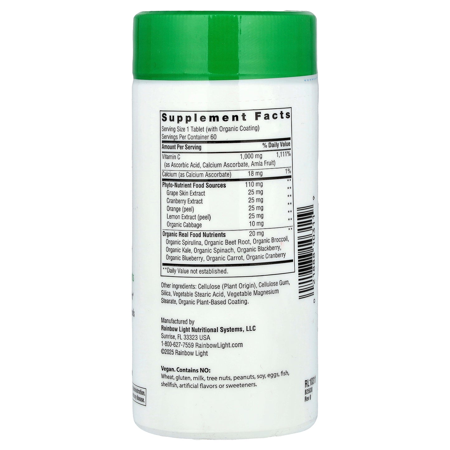 Rainbow Light, Super C, 60 Tablets