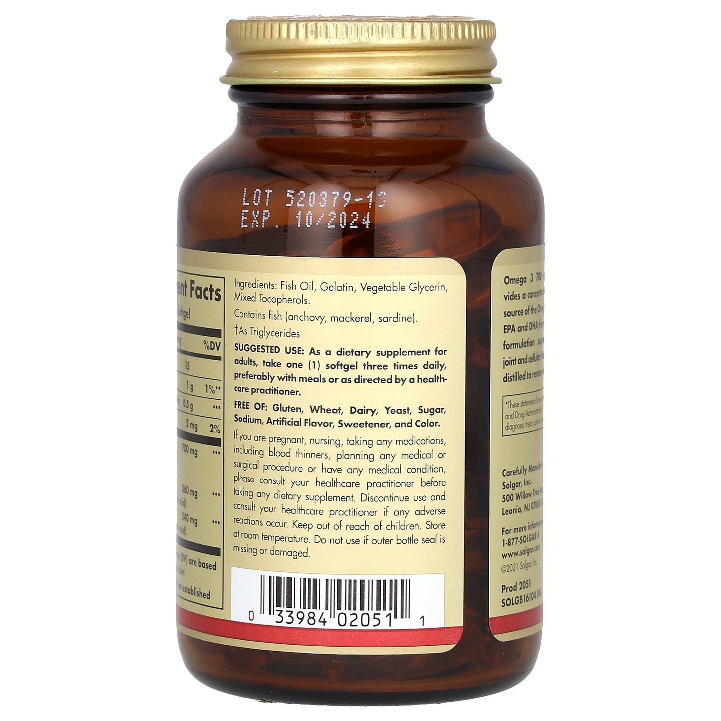 Solgar, Omega-3, 700 mg, 60 Softgels