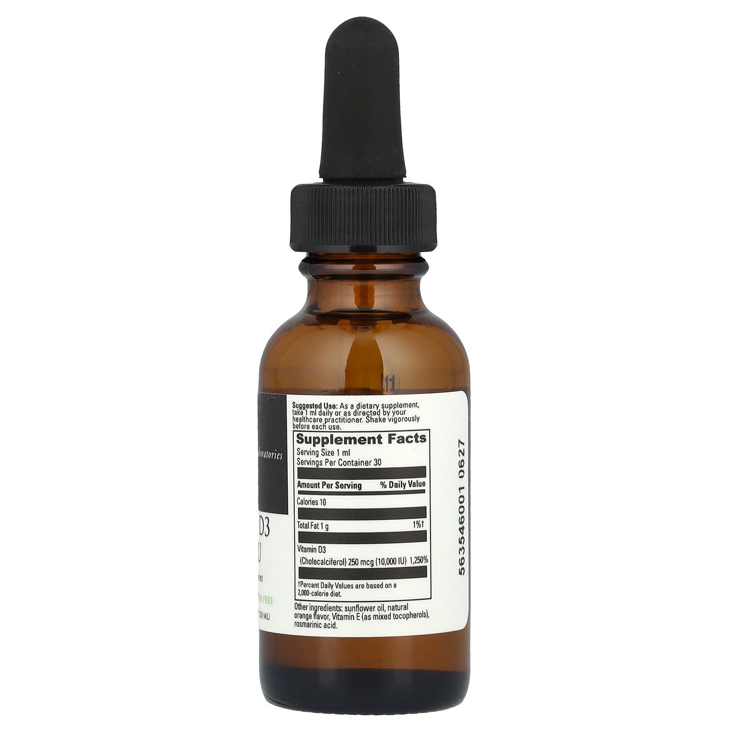 DaVinci Laboratories, Liquid D3, 10,000 IU, 1 fl oz (30 ml)