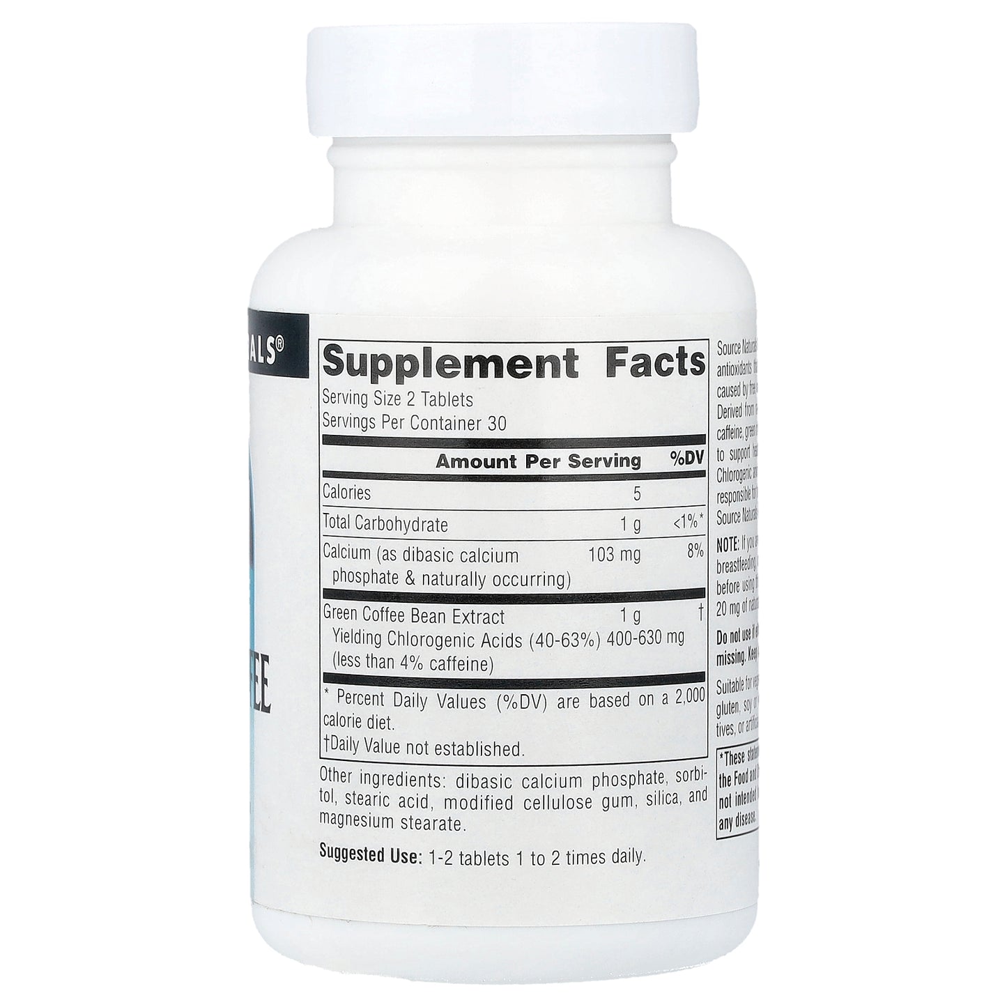 Source Naturals, Green Coffee Extract, 500 mg, 60 Tablets