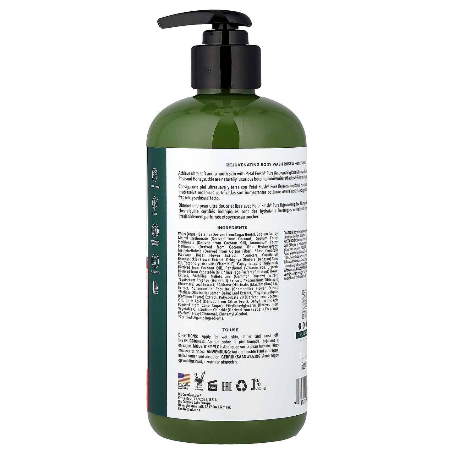 Petal Fresh, Rejuvenating Body Wash, Rose & Honeysuckle, 16 fl oz (475 ml)