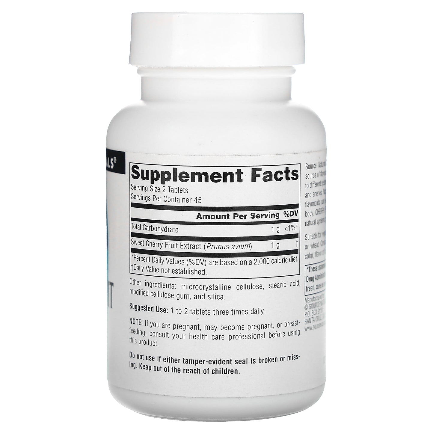 Source Naturals, Cherry Fruit Extract, 500 mg, 90 Tablets